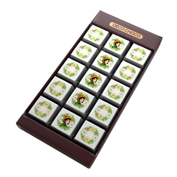 DECOチョコ - 列ごとにデザイン