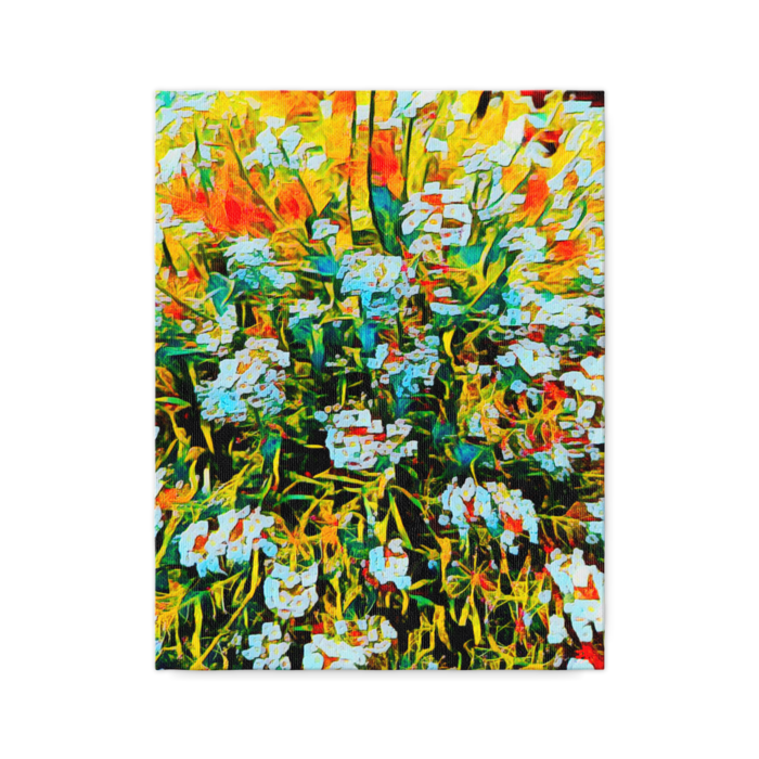 A 159 傍らに咲く可憐な花 スイートアリッサム A Lovely Flower That Lobularia Maritima キャンバス画 F 6 Gallerygai Booth