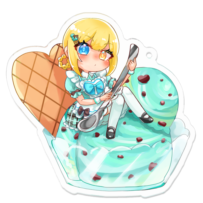 アクリルキーホルダー - 70 x 70 (mm)