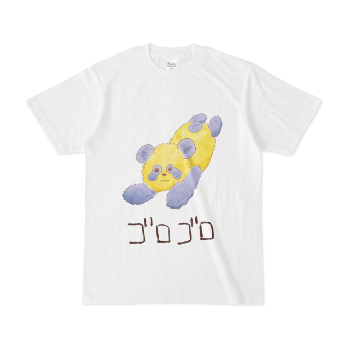 Tシャツ - S - 白 - 黄色紺パンダ