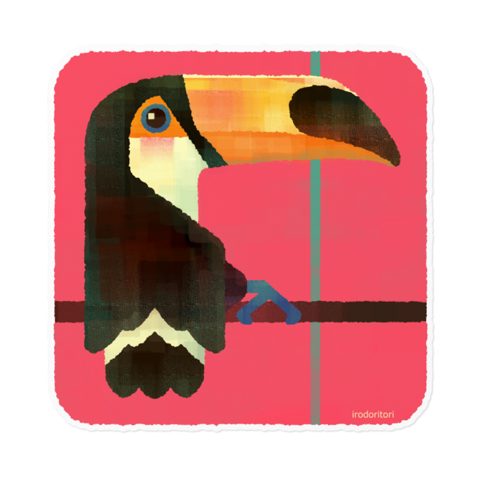 ステッカー - 160 x 160 (mm) ホワイト