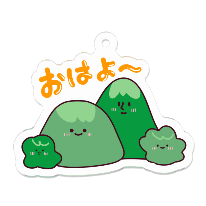 アクリルキーホルダー（コーティング） - 50 x 50 (mm)