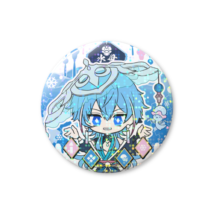 【ぺ】🪼儚夢気 五流ホログラム缶バッジ
