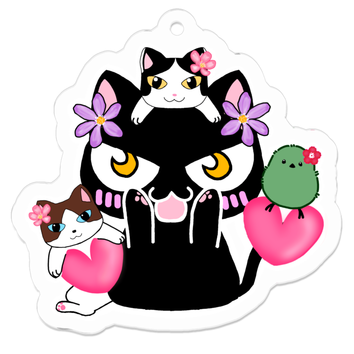 アクリルキーホルダー - 50 x 50 (mm)