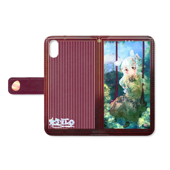 手帳型iPhoneケース - iPhone XS / X - ストラップ穴 あり