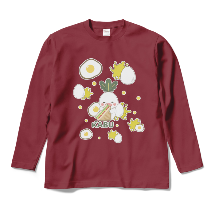 ロングスリーブTシャツ - M - バーガンディ