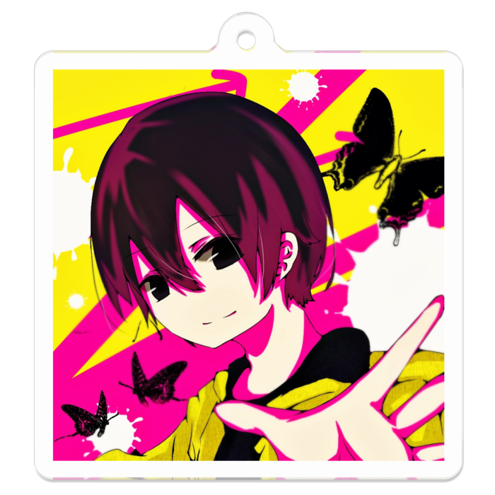 アクリルキーホルダー - 50 x 50 (mm)