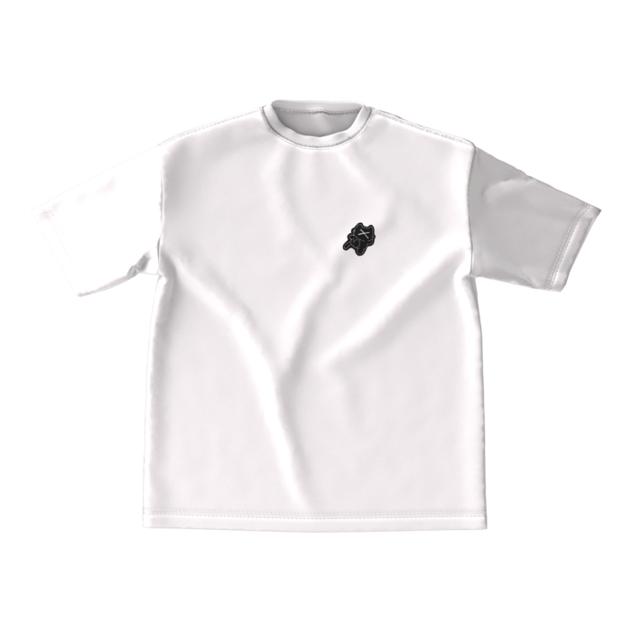 【白】ビッグシルエットTシャツ - M - 両面