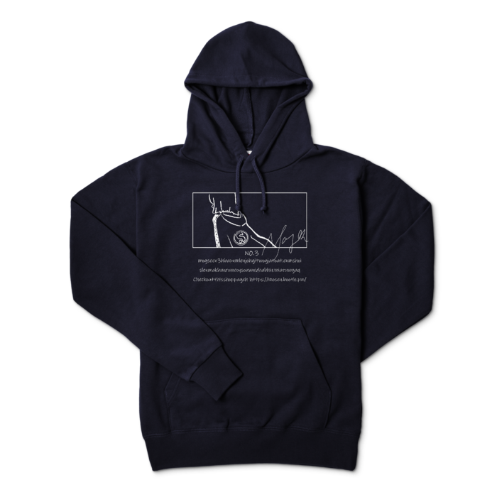 パーカー - L - ネイビー