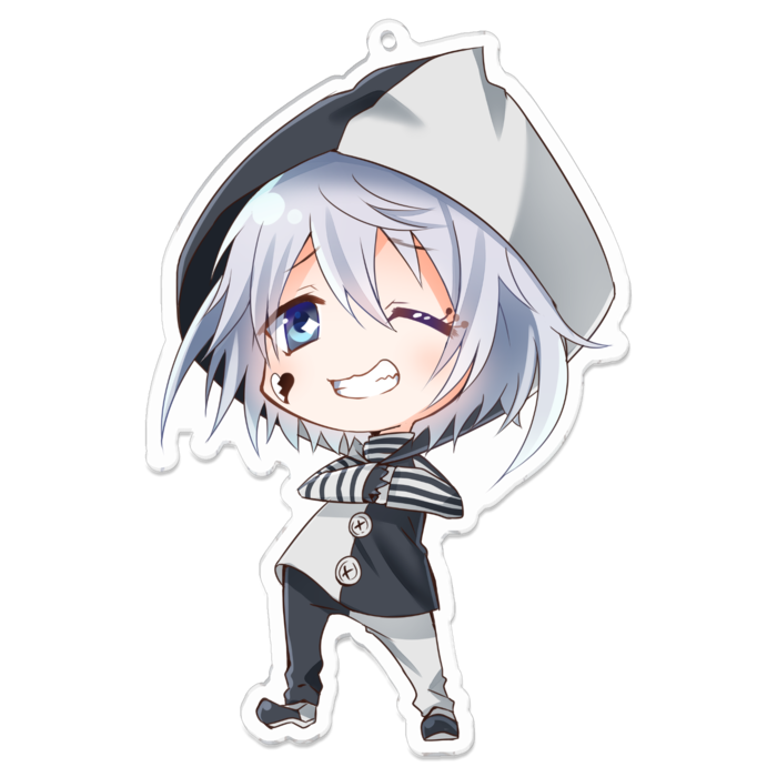 ニカッとピエロ - 100 x 100 (mm)