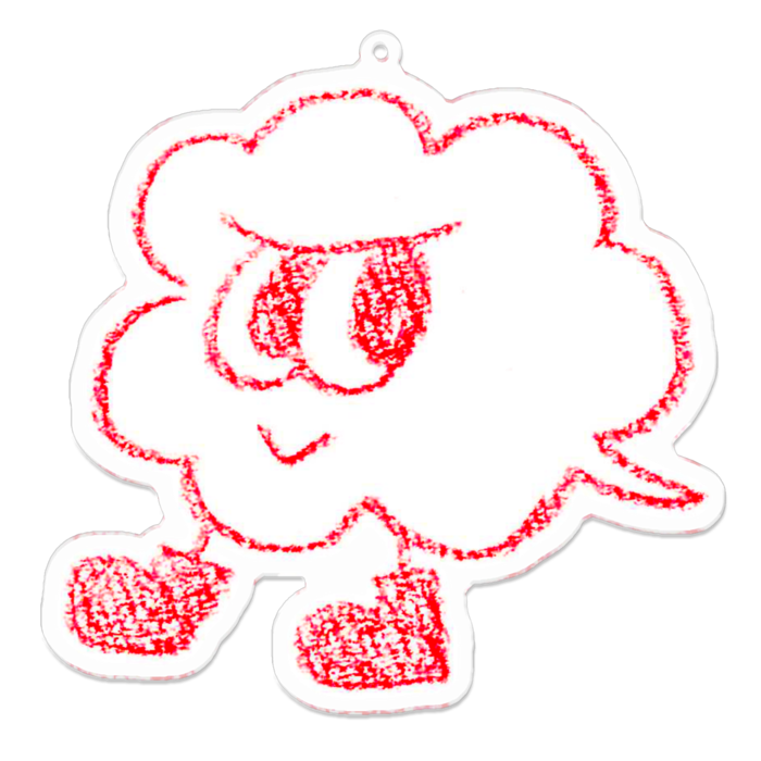 アクリルキーホルダー - 100 x 100 (mm)