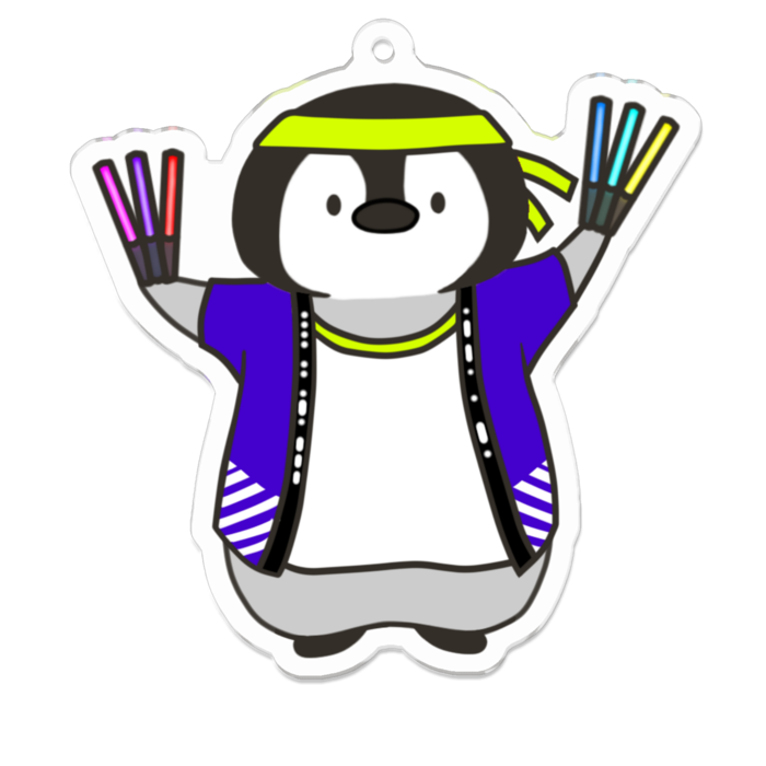 ⑤応援ペンギン