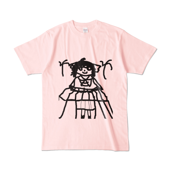 八弥カラーTシャツ - L - ライトピンク (淡色)(1)