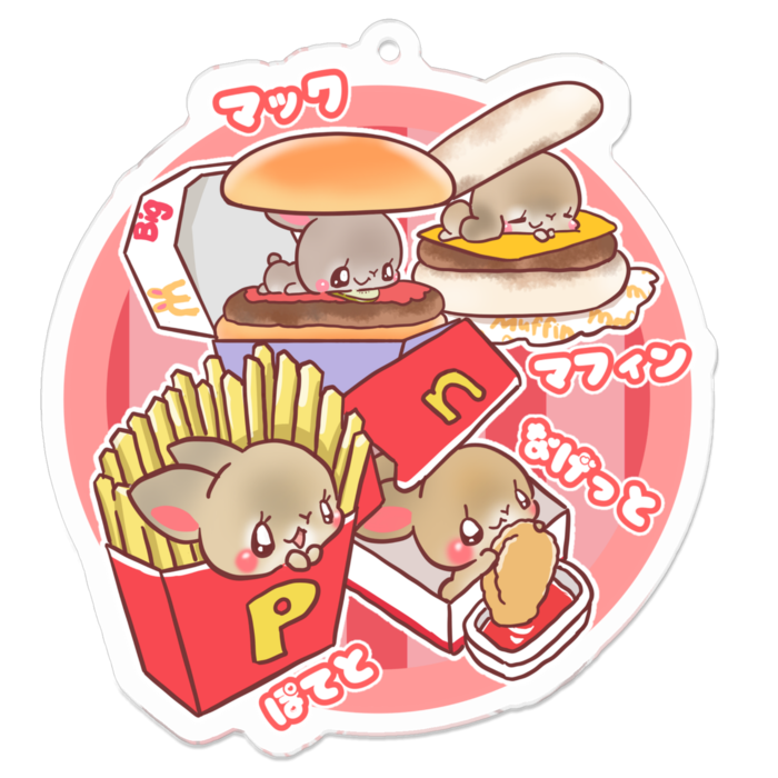 アクリルキーホルダー - 70 x 70 (mm)