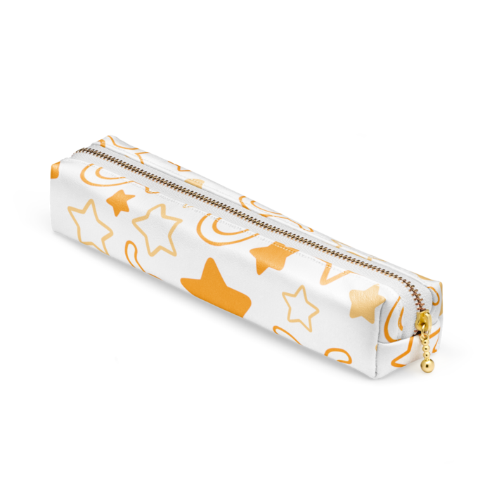 ペンケース - 20 x 4 x 4cm - ホワイト