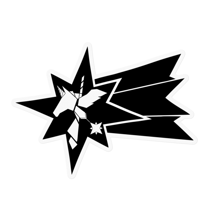 ステッカー - 100 x 100 (mm) ブラック