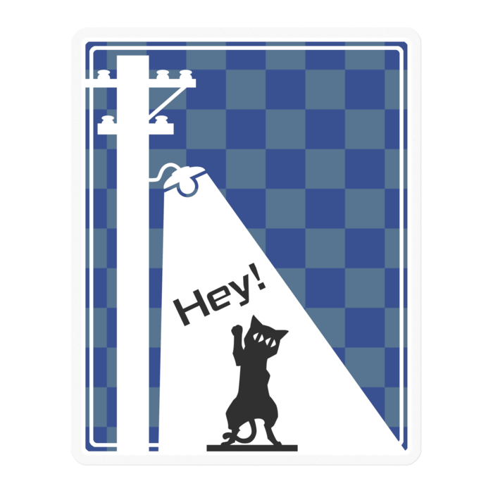 ステッカー - 100 x 100 (mm) クリア