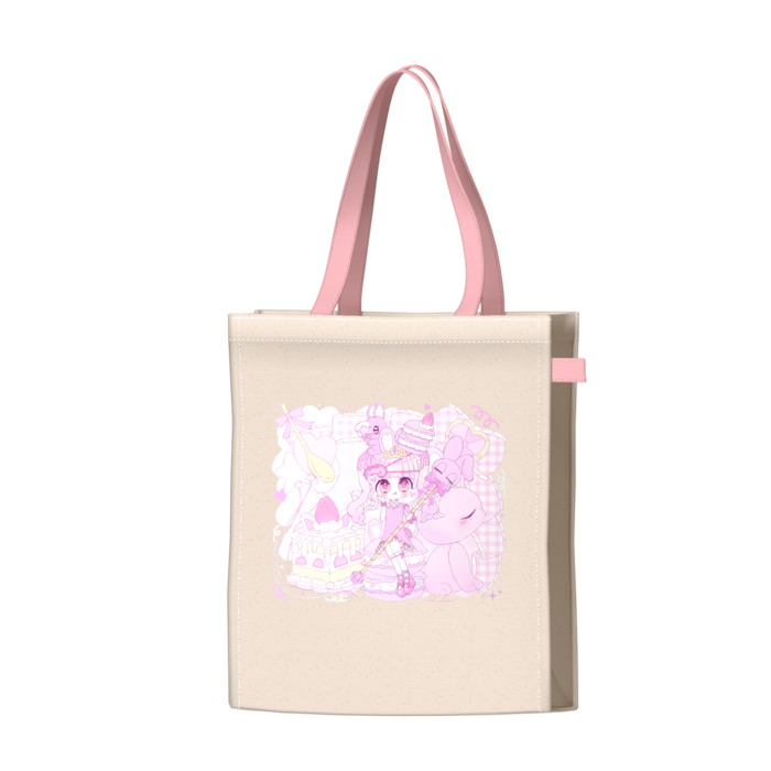 ツートンカラーバッグ - ピンク - W34 × H41 × D14cm