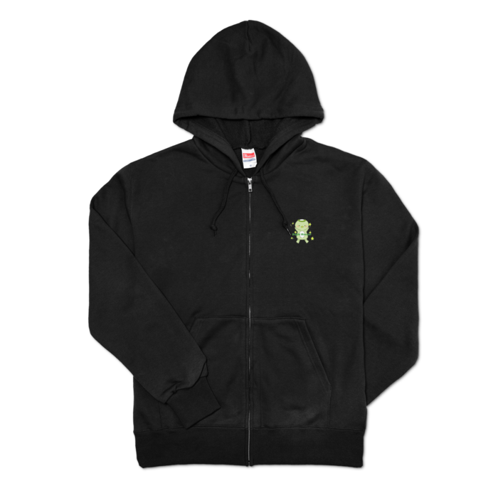 ジップパーカー - M - 左胸