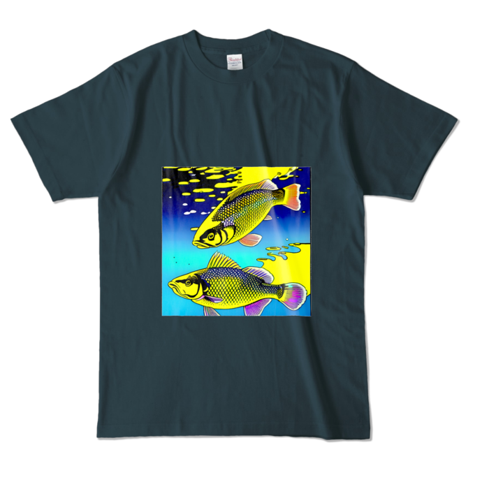カラーTシャツ - L - デニム (濃色)