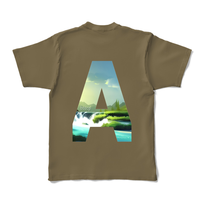 カラーTシャツ - XL - オリーブ (濃色)
