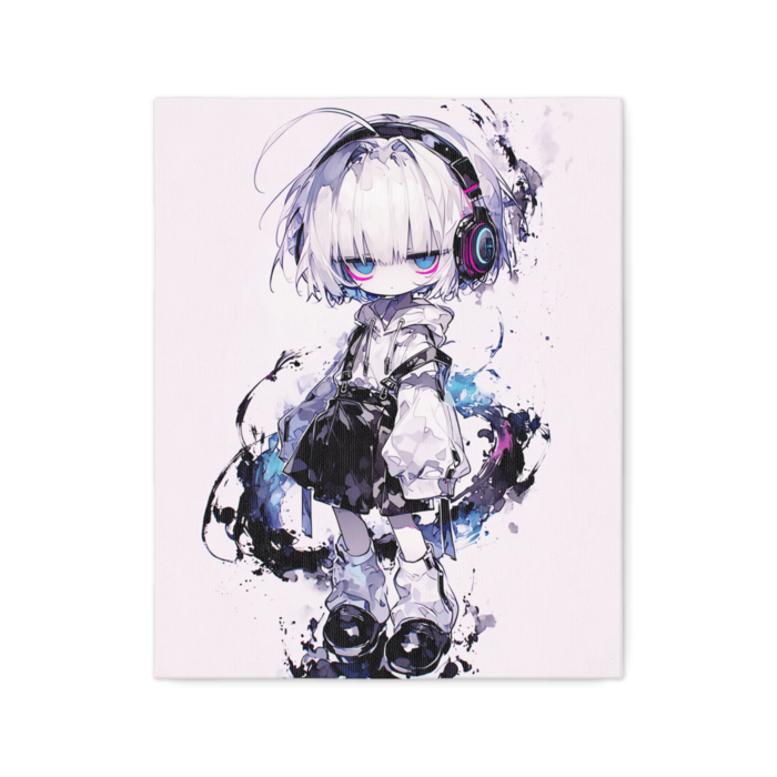 F3キャンバス 　メタリックアート風Rev.ちゃん