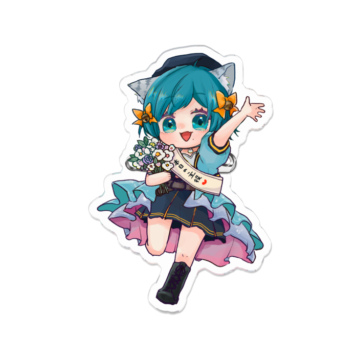 アクリルバッジ - 70 x 70 (mm)