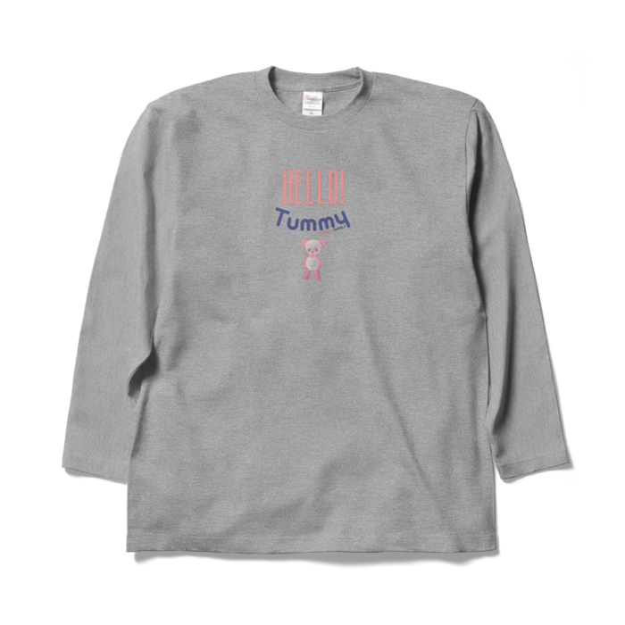  - XL - 杢グレー（ピンク）
