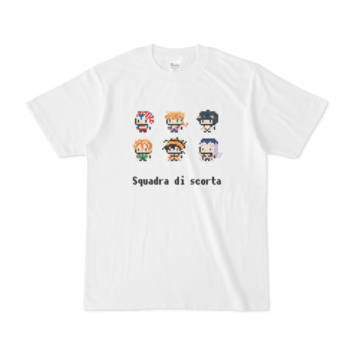 ジョジョの奇妙な冒険 護衛チーム ドット絵 Tシャツ ジョジョドット絵グッズ製作所 Booth