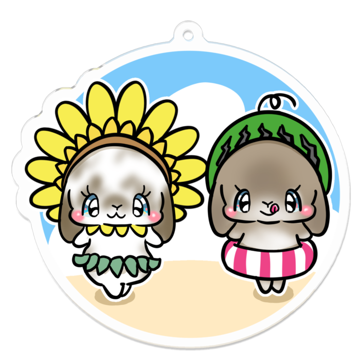 アクリルキーホルダー - 70 x 70 (mm)