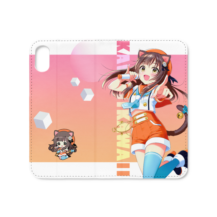 手帳型iPhoneケース(ベルトなし) - iPhone XS / X - ストラップ穴 なし