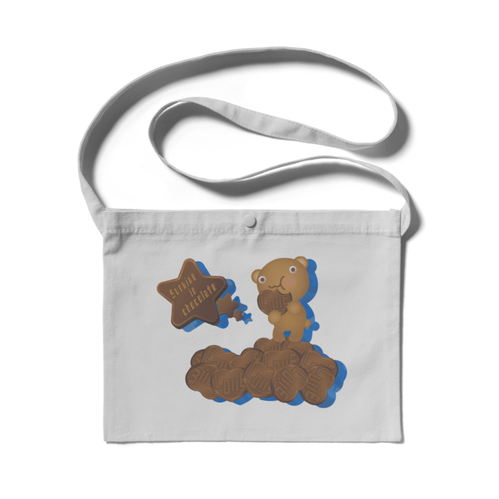 サコッシュ - 300 x 230 (mm)(1)　ライトグレー