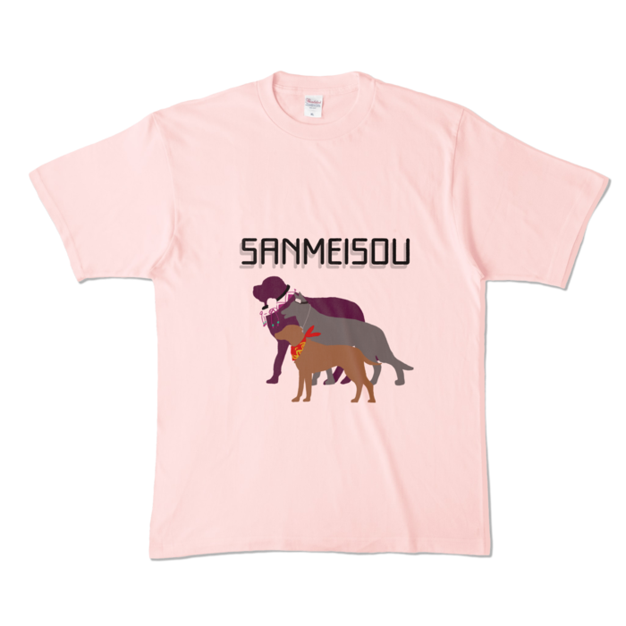 カラーTシャツ - XL - ライトピンク (淡色)