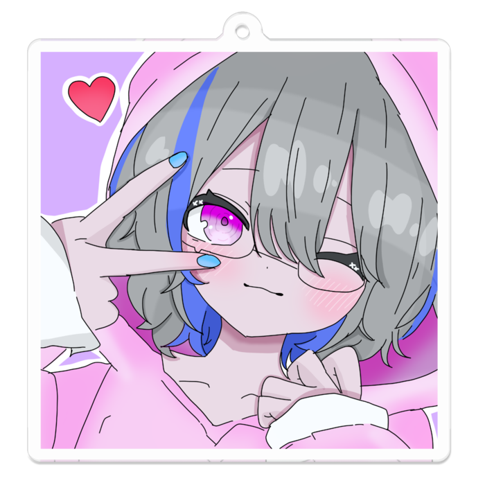 アクリルキーホルダー - 70 x 70 (mm)