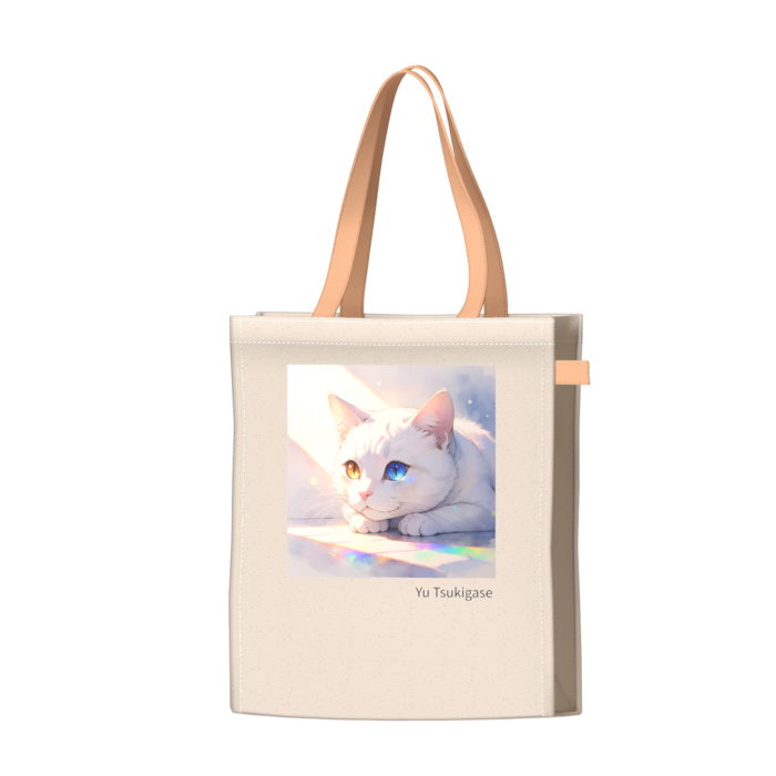 ツートンカラーバッグ - オレンジ - W34 × H41 × D14cm