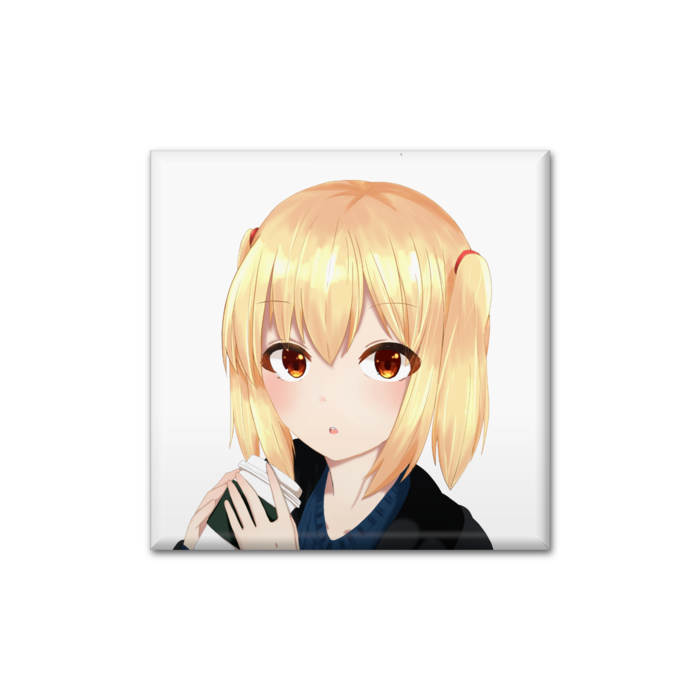 ゆづき 缶バッジ - 四角形40mm