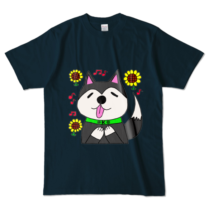 カラーTシャツ - L - ネイビー (濃色)