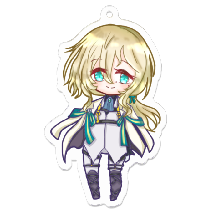 アクリルキーホルダー（コーティング） - 70 x 70 (mm)