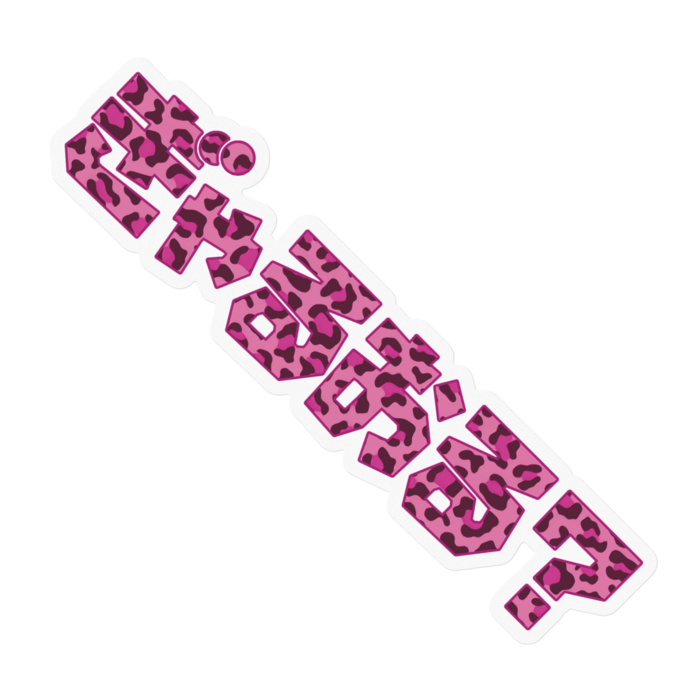 ピンクヒョウ - 100 x 100 (mm)