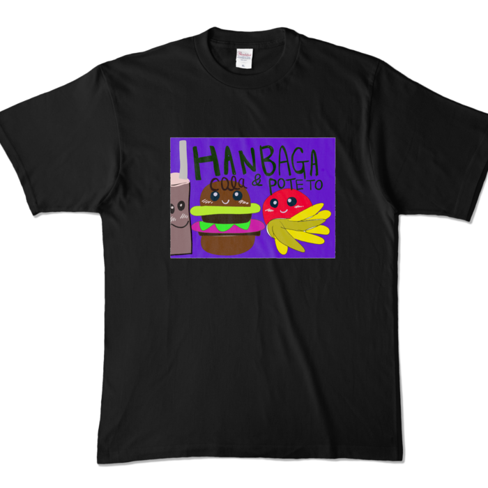 カラーTシャツ - XL - ブラック (濃色)