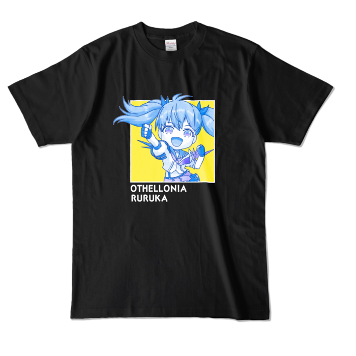 ミニルルカ ちびキャラTシャツ(L/ブラック)