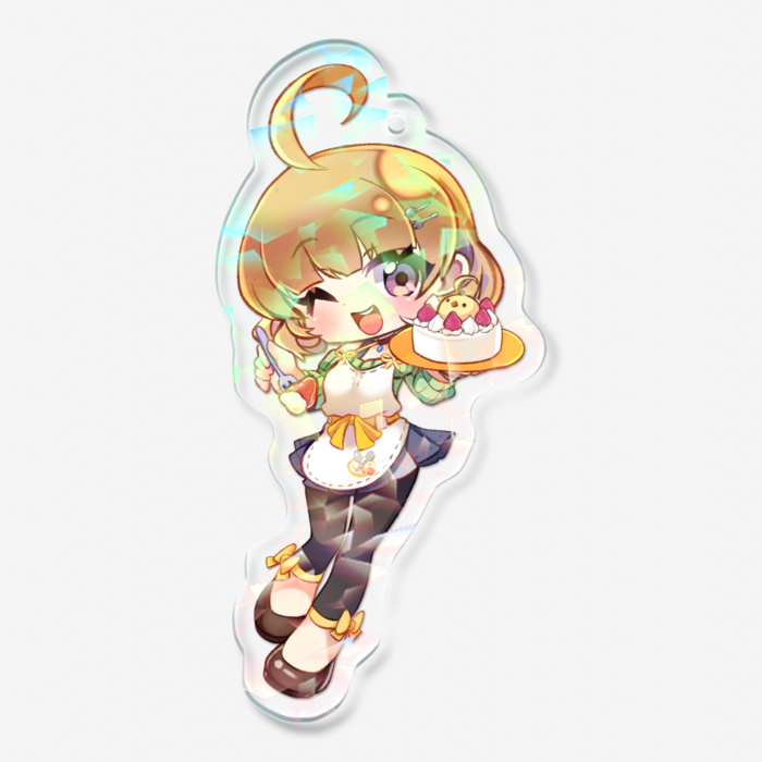 ホログラムアクリルキーホルダー - 70 × 70mm