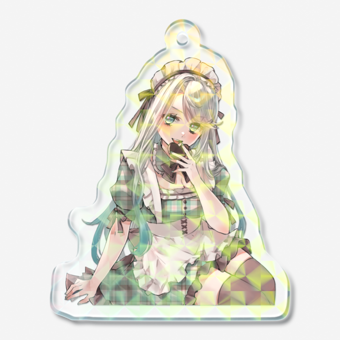 ホログラムアクリルキーホルダー - 50 × 50mm