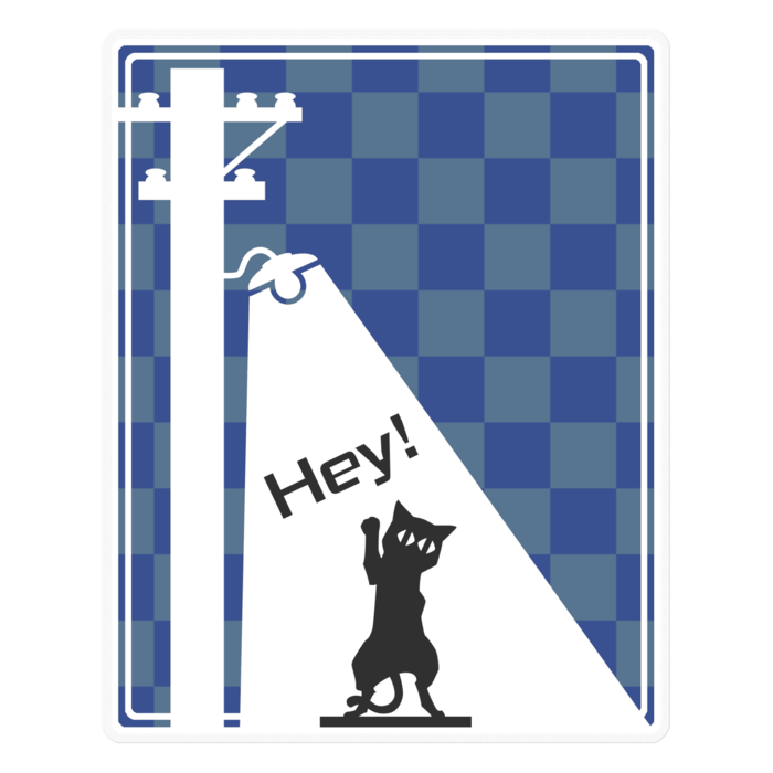 ステッカー - 160 x 160 (mm) クリア