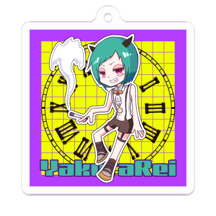 アクリルキーホルダー - 50 x 50 (mm)