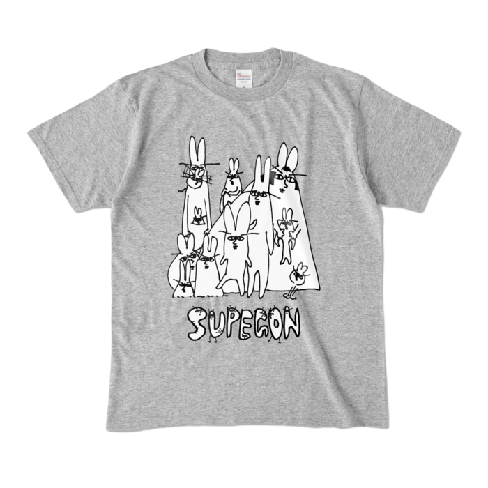 カラーTシャツ - M - 杢グレー (濃色)