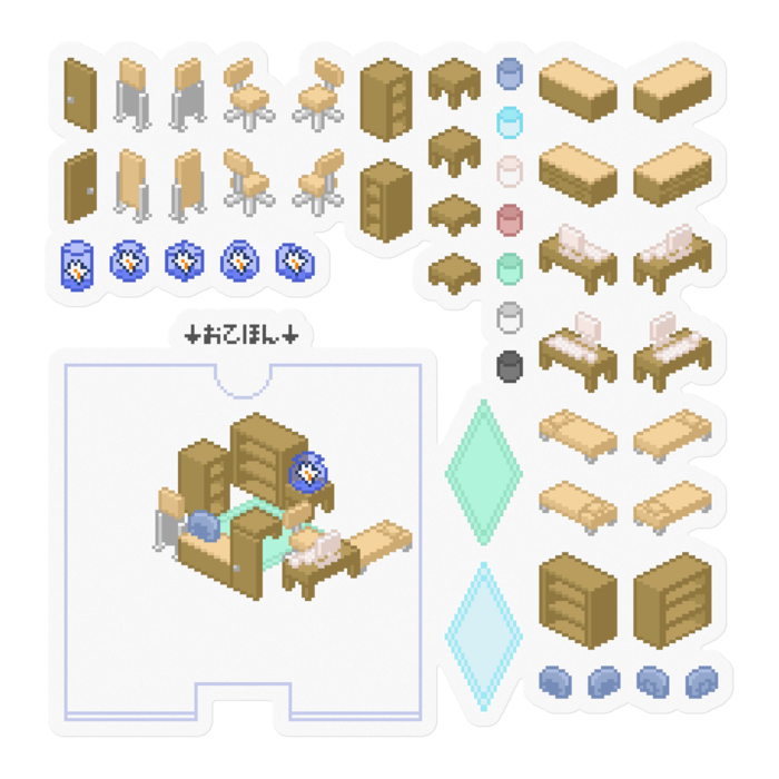 ステッカー - 100 x 100 (mm)