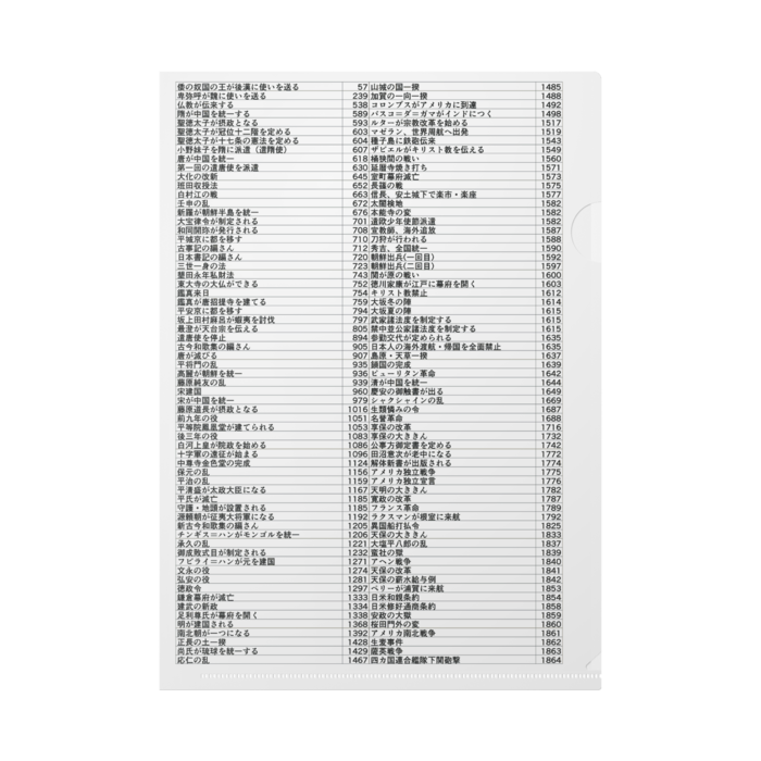 クリアファイル - A4