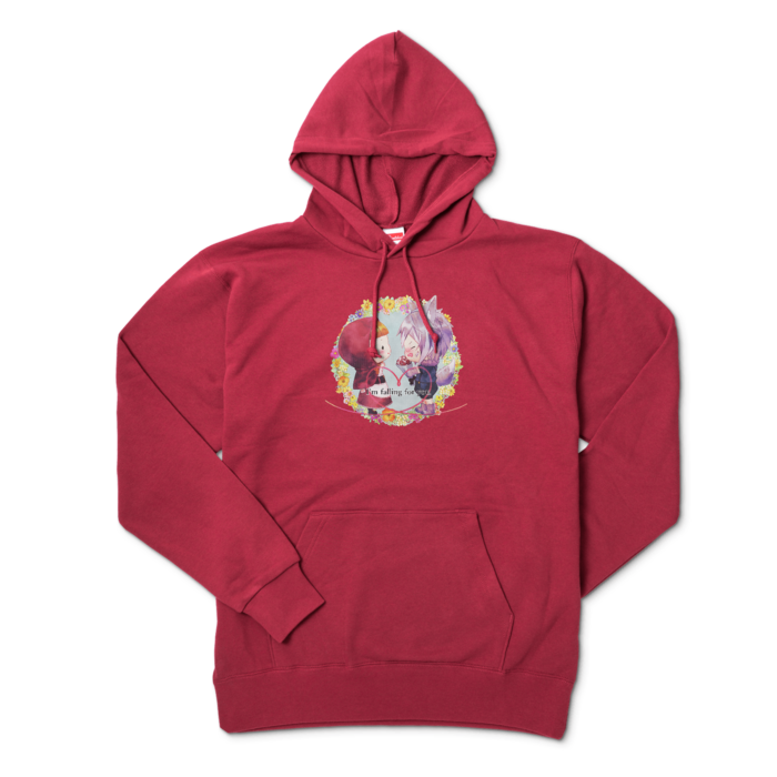 パーカー - XL - バーガンディ