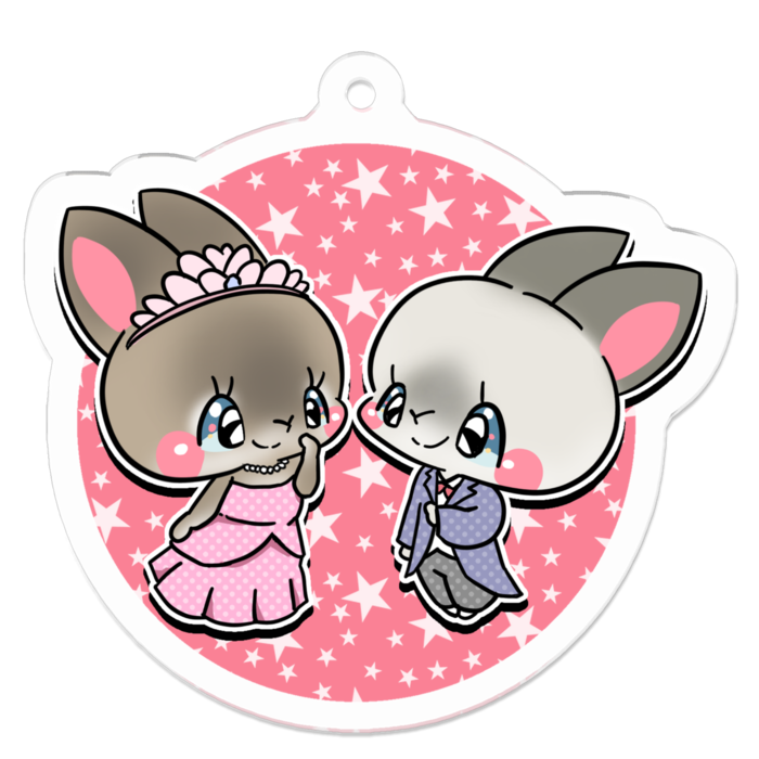 アクリルキーホルダー - 50 x 50 (mm)